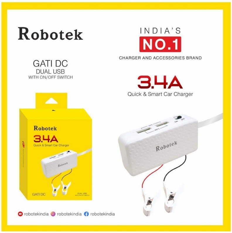 3.1A ROBOTEK Dc Mobile Charger GATI DC