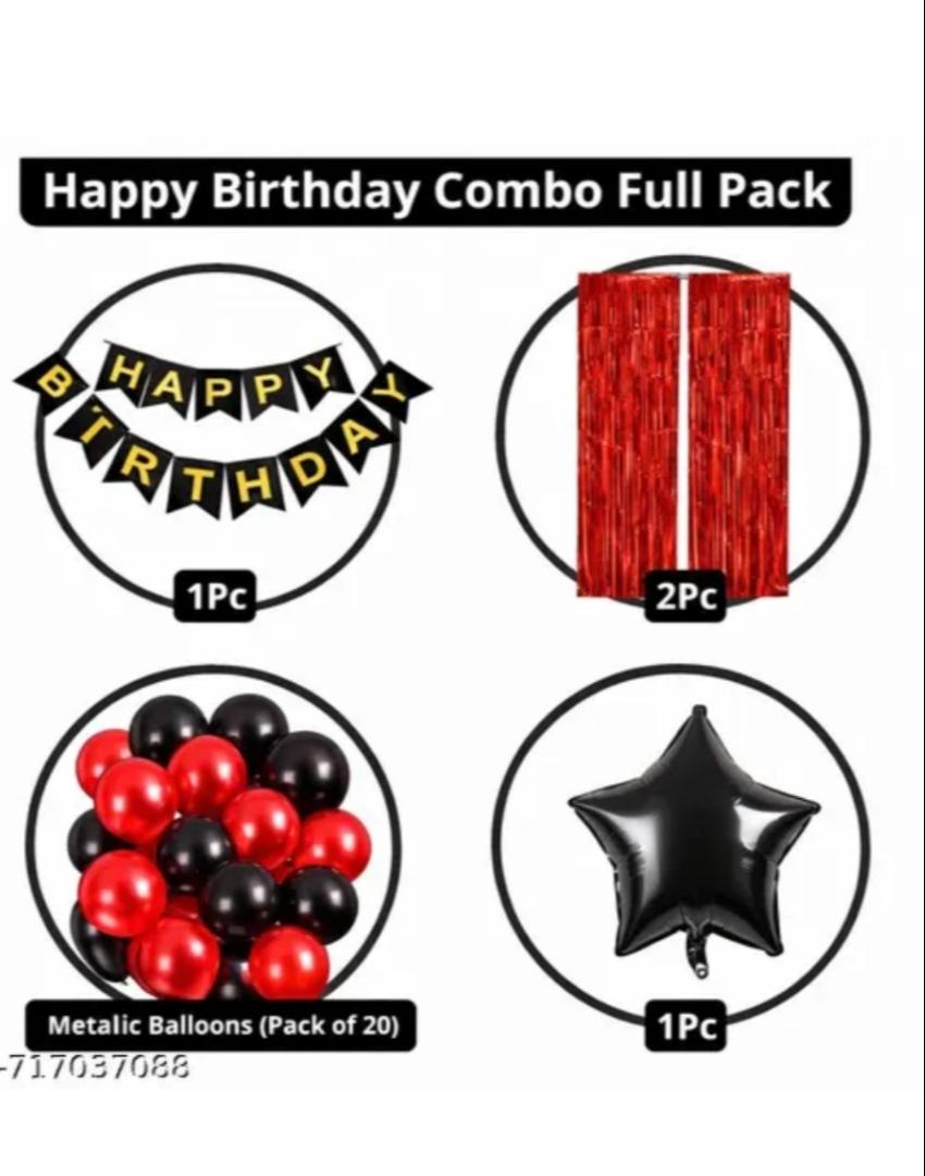 Birthday decoration items