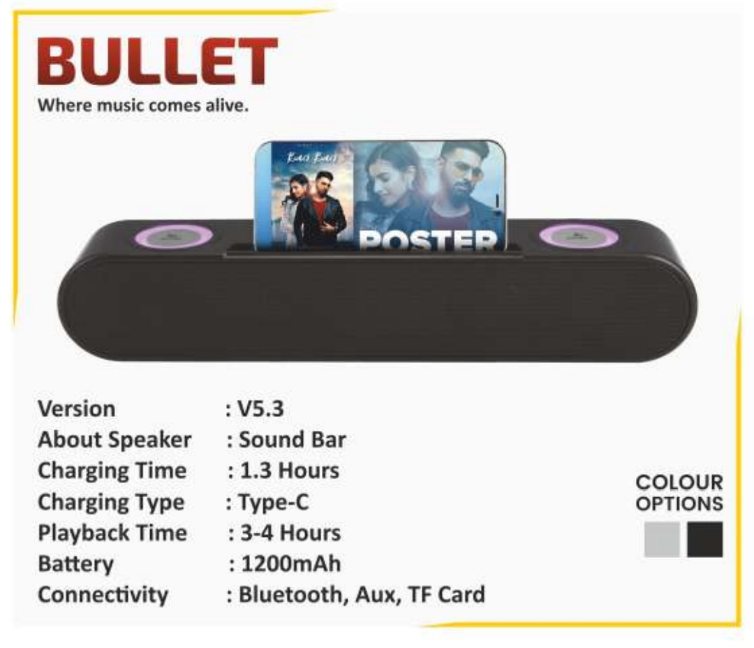 Bullet Bluetooth Speaker