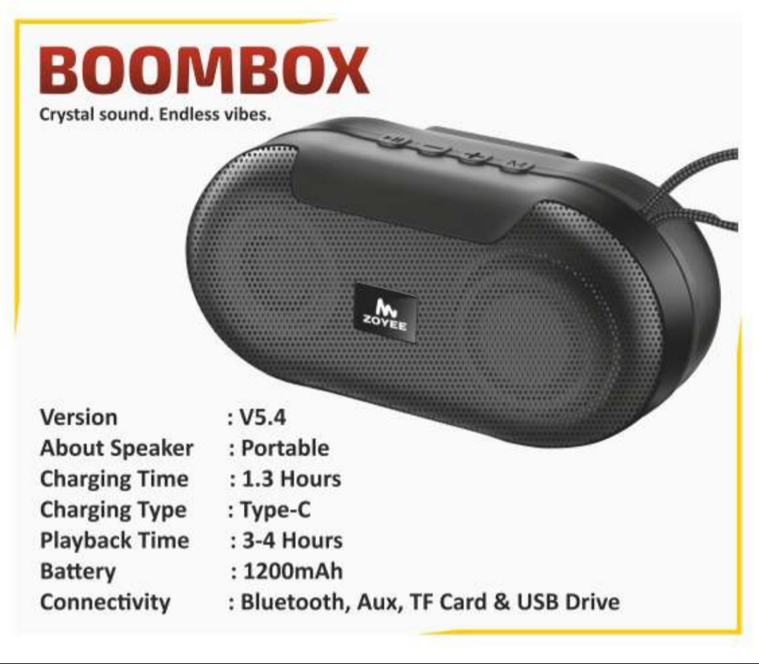 Boom Box Bluetooth Speaker