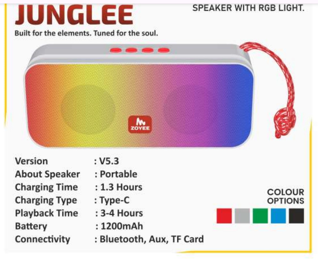 Junglee Bluetooth Speaker