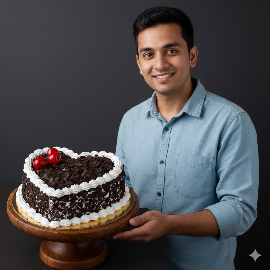 Chocolate Red Cherries Cake
