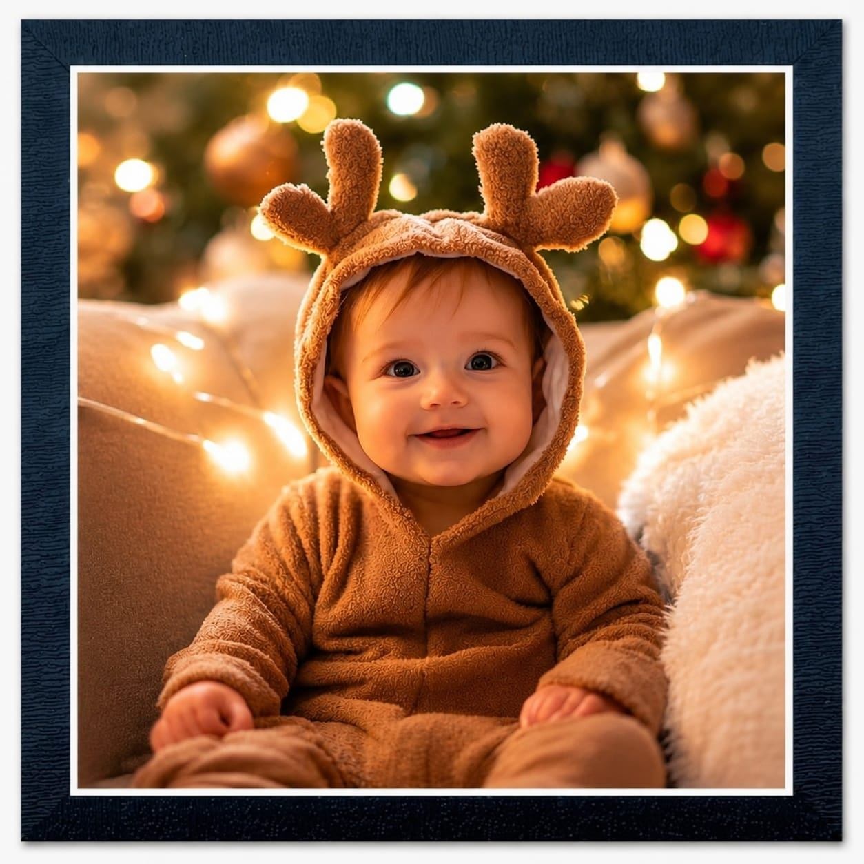 Cute Baby Reindeer Photo Frame