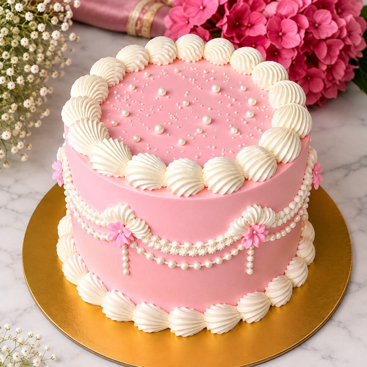 Elegant Birthday & Celebration Cake