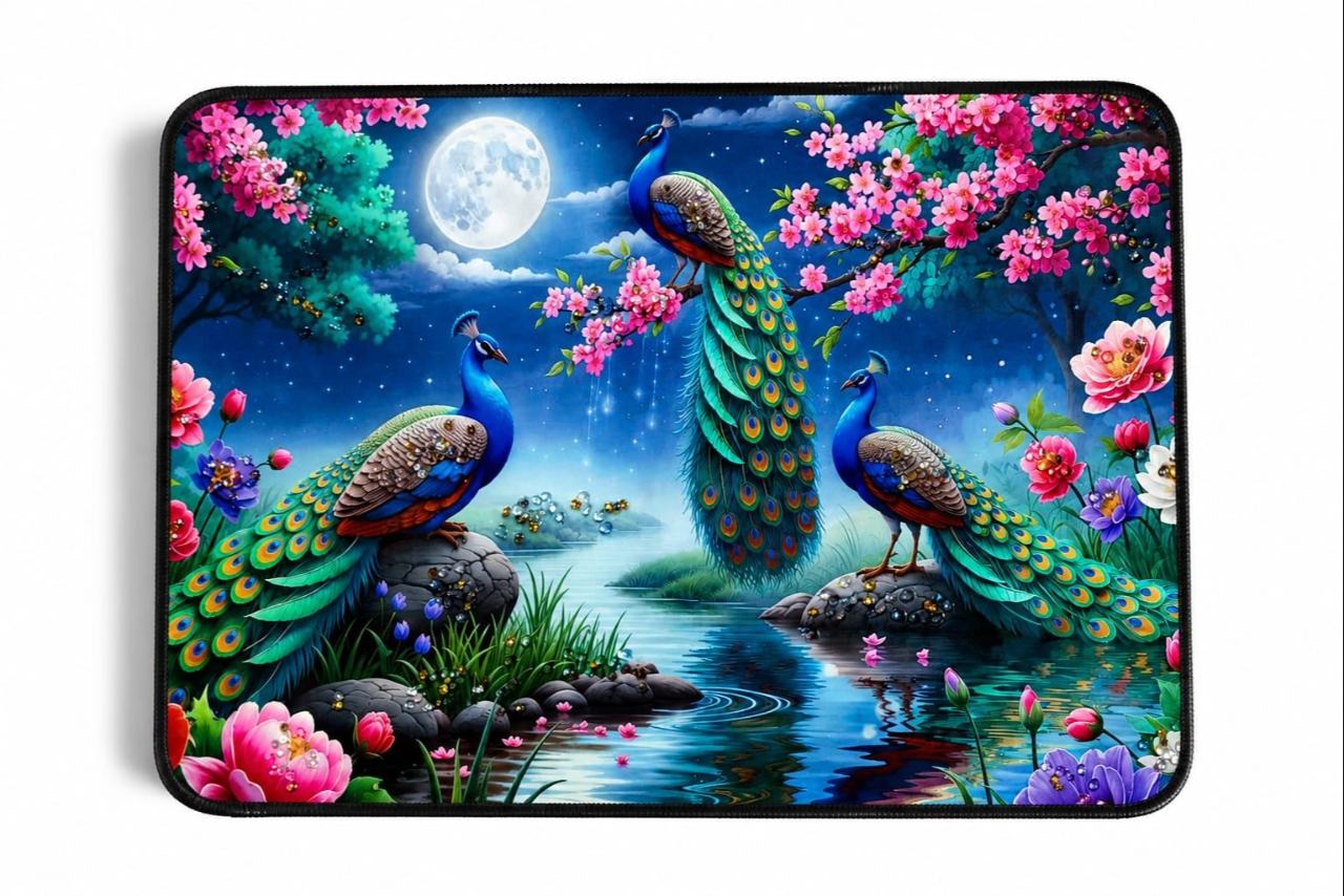 Glorious Peacock Duo  (12×18 Size)