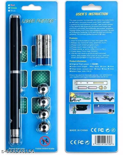 Green Laser Pointer with Multiple Pattern