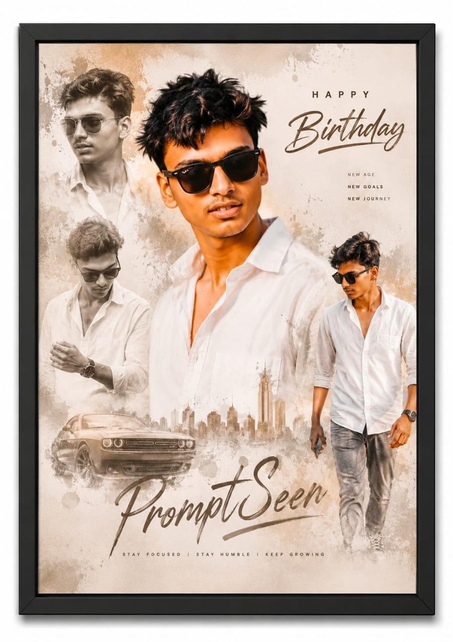 Happy Birthday Photo Frame