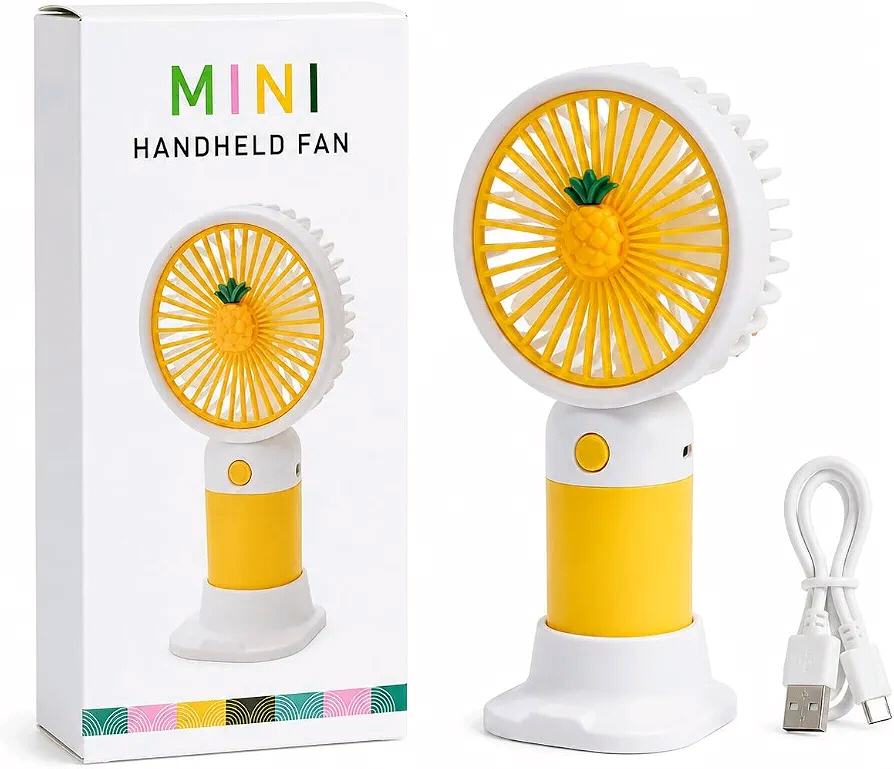 Portable Rechargeable Mini Fan with 3 Speed Modes
