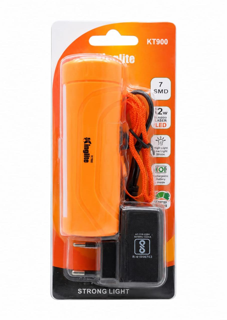 Kinglite KT900 Rechargeable LED Emergency Light and Flashlight.