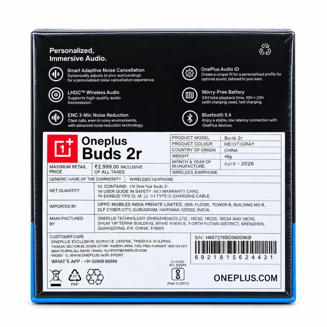 OnePlus Nord Buds 2r True Wireless Earbuds