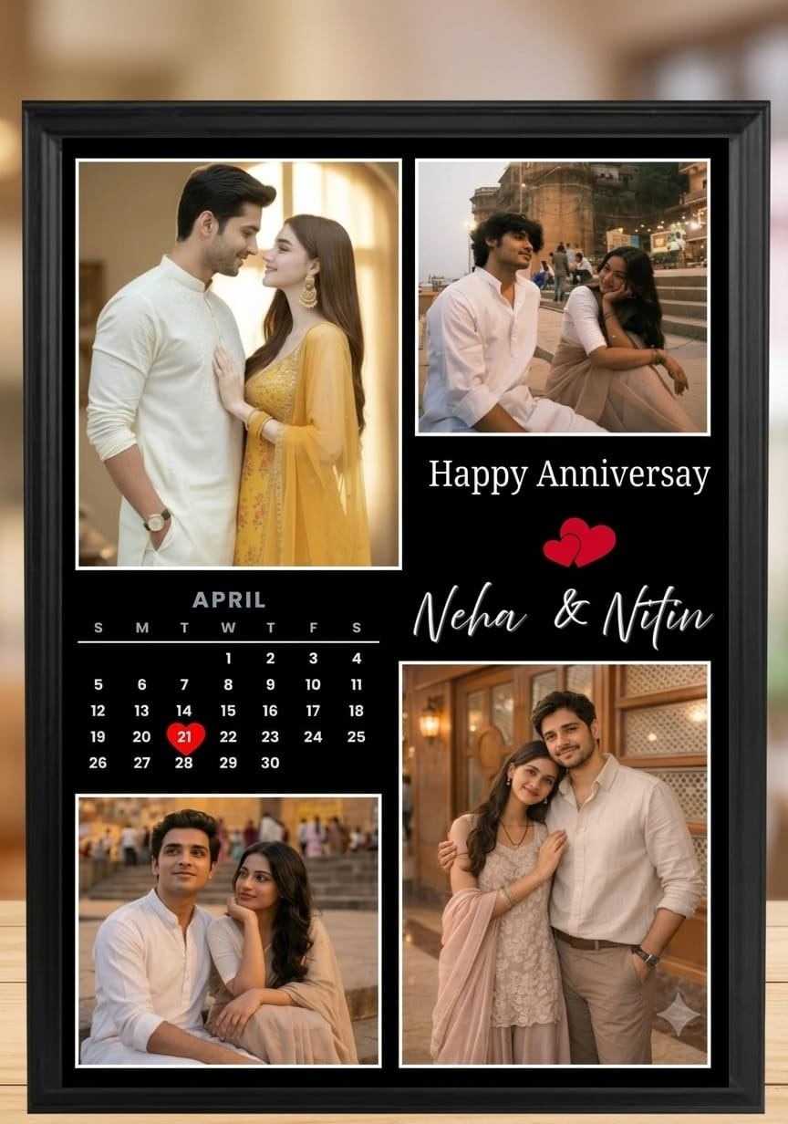 Personalized Happy Anniversay Photo Frame