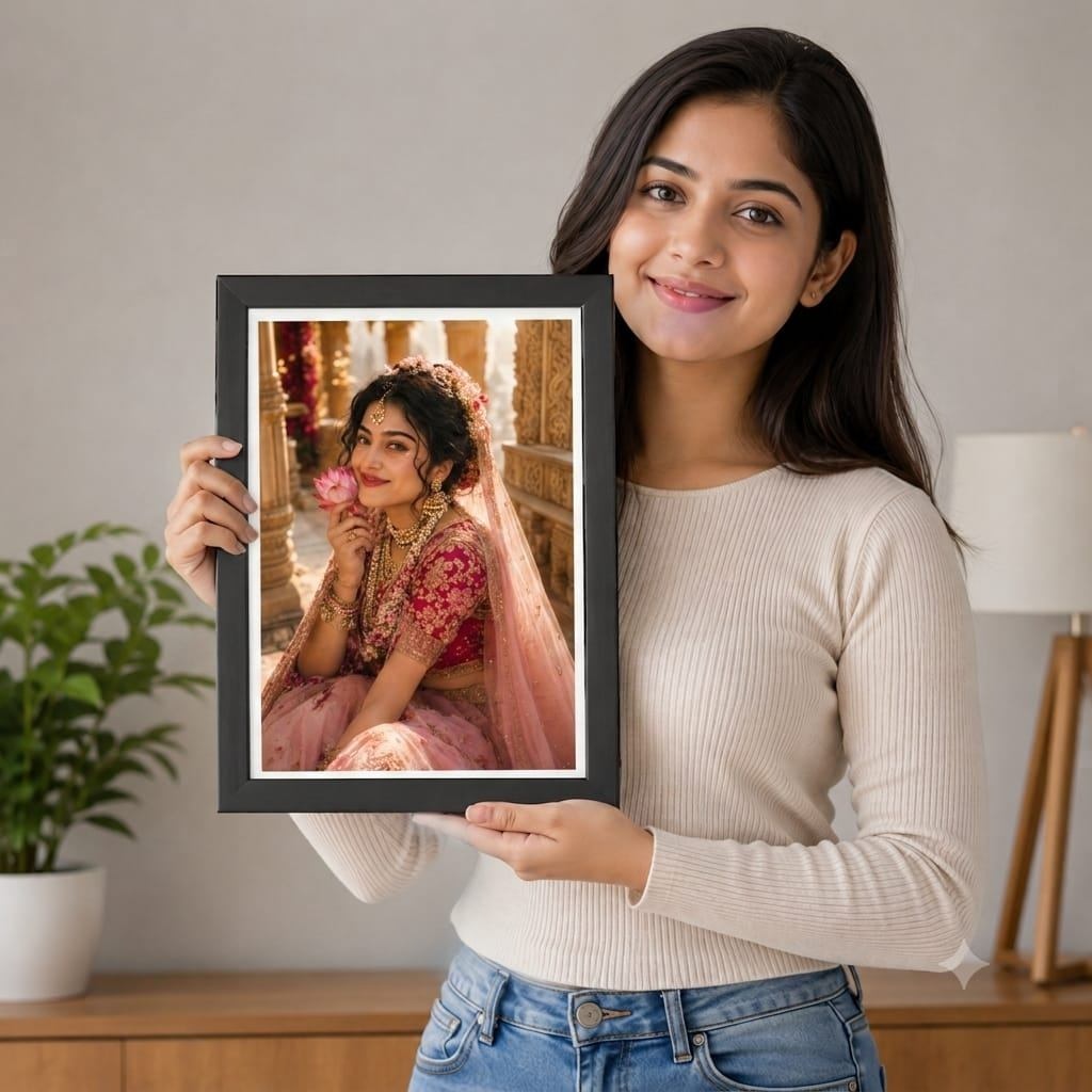 Personalized Radha Rani Inspired Look