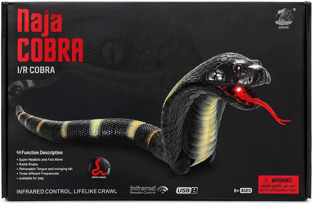Remote Control Snake Toy with Light Effects