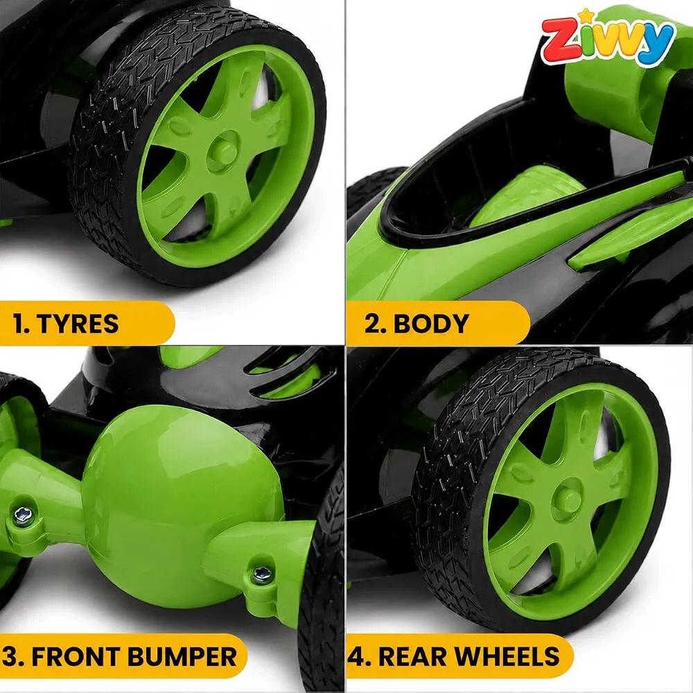 Rotating & Rolling Stunt Car Toy | Spin, Stunt, Flip Functions | Remote Control