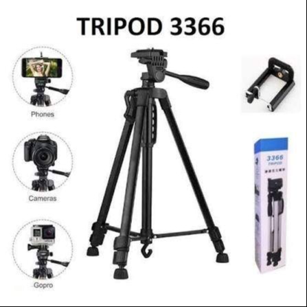 TRIPOD, SELFIE; PHOTOGRAPHY; VIDEOS STAND 3366 TRIPOD