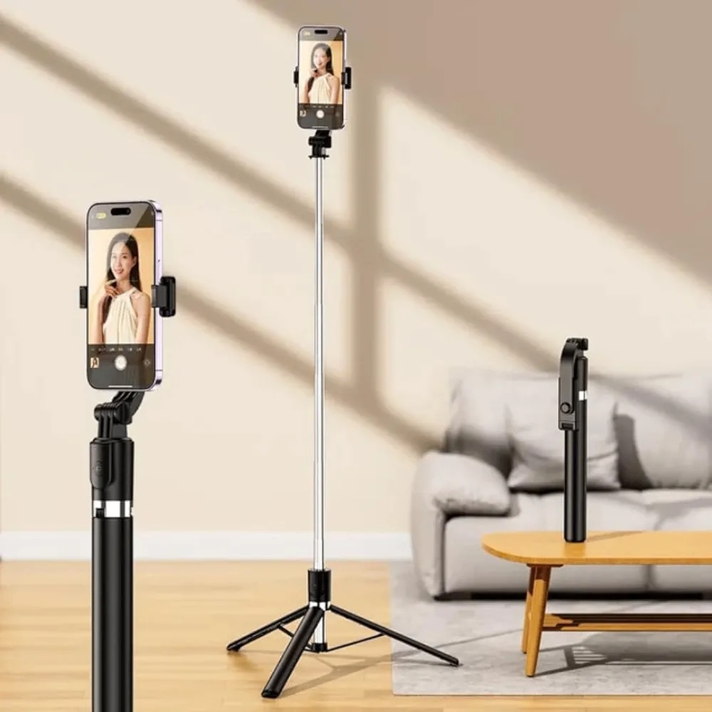 SELFIE STICK  R1 L Bluetooth Selfie Stick with Remote Tripod Stand