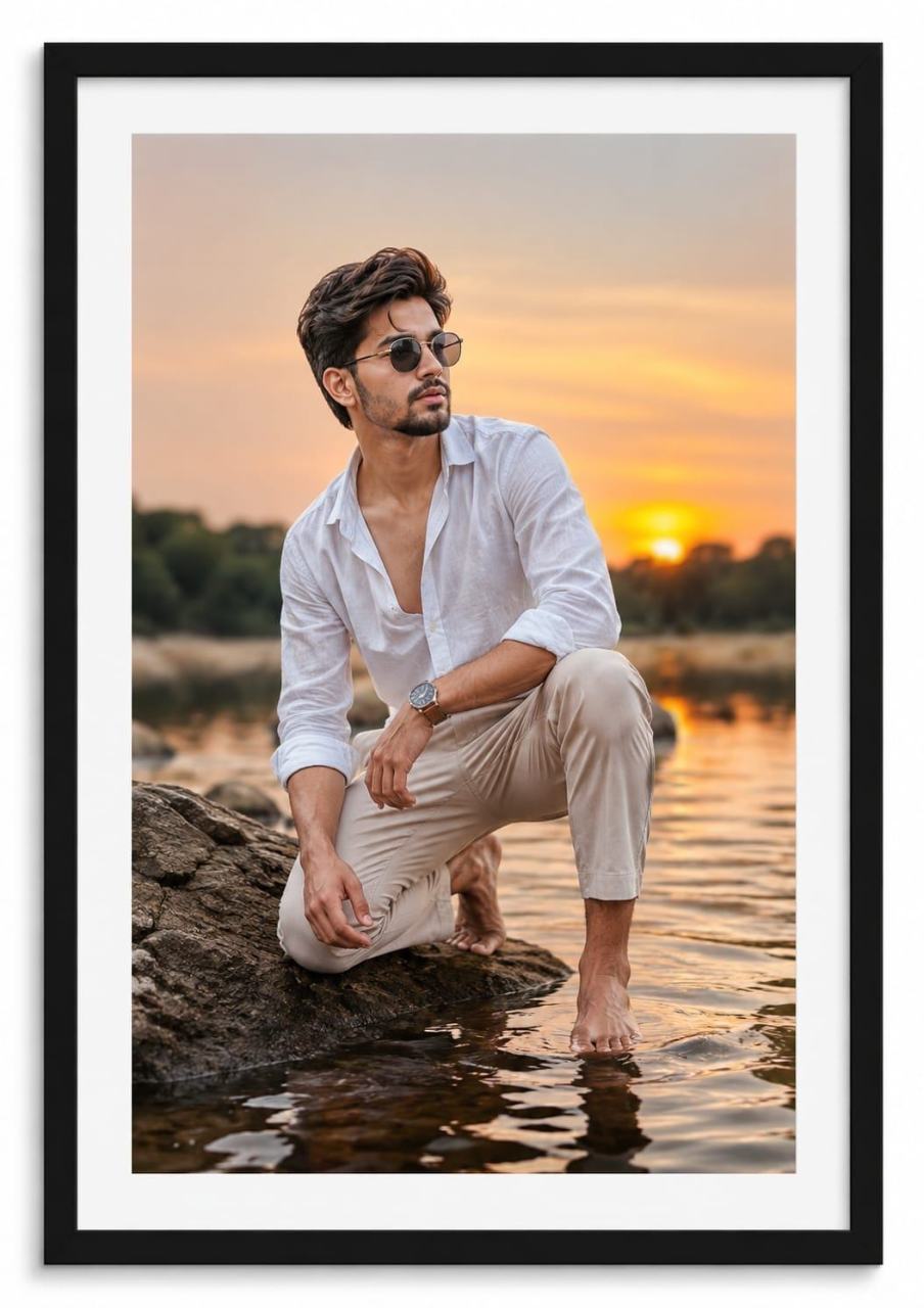 Sunset Portrait Wall Frame