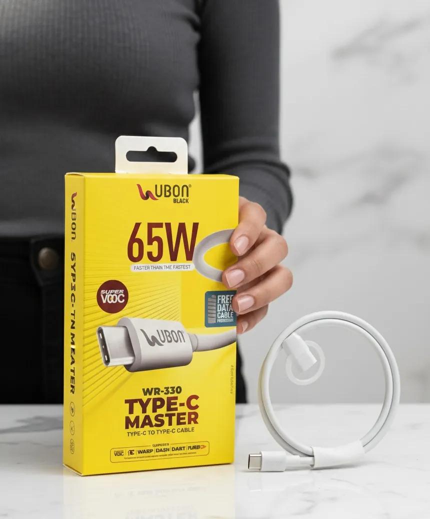 UBON 65W MAASTER TYPE-C TO TYPE-C CABLE