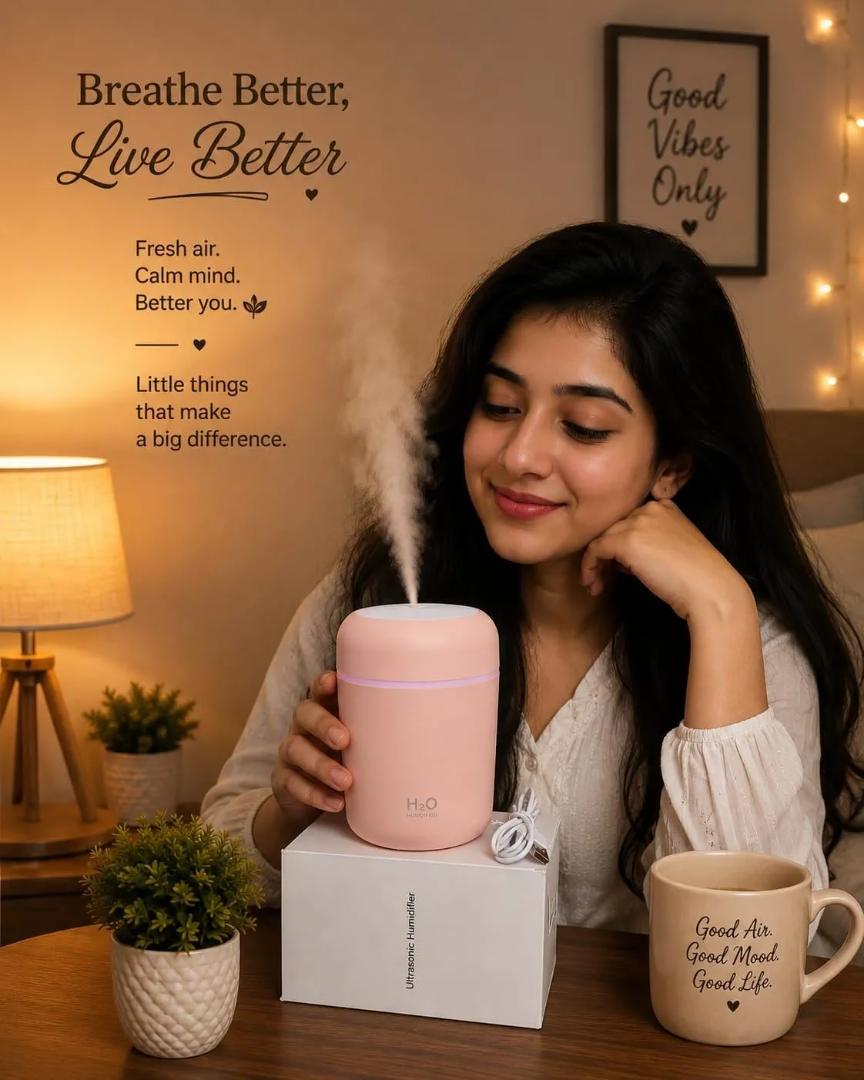  Ultrasonic Humidifier advertisement  features 