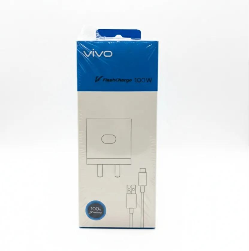 Vivo 100W Flash Charge adapter and cable set. Warranty 6 Month
